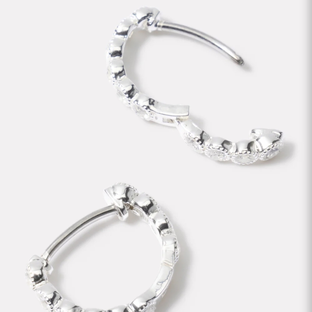 Gorjana Elegant Silver Hoop Earrings
